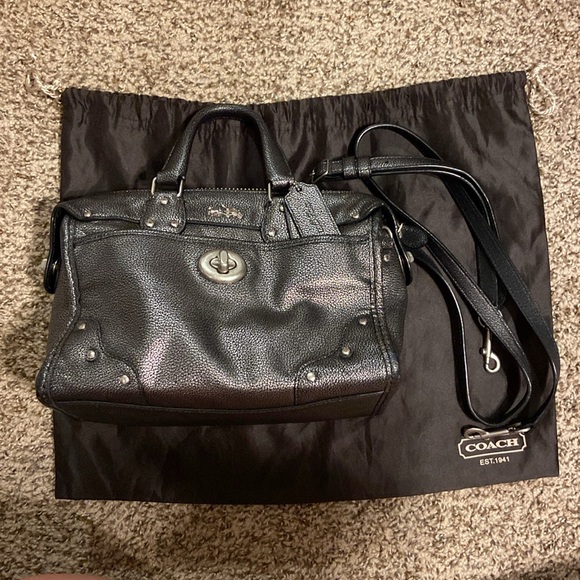 Coach metallic crossbody/clutch - Picture 1 of 13